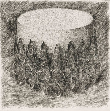 Jeremy Wafer; Tank with Trees