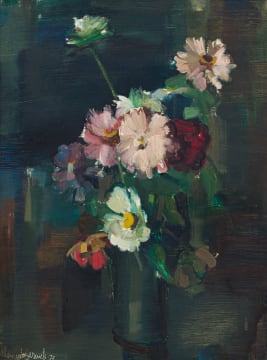 Clement Serneels; Vase of Mixed Flowers