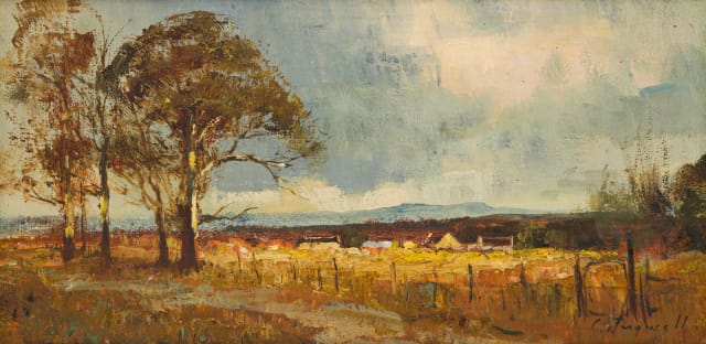 Christopher Tugwell; Landscape with Distant Farm Buildings
