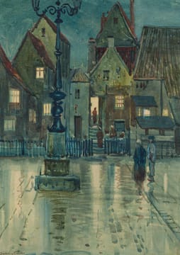 Sydney Carter; Nocturnal Street Scene