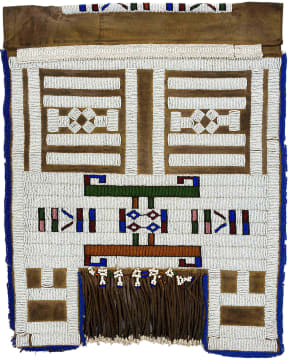 Unrecorded artist, Hoedspruit; Ndebele Mapoto (Married Woman's Beaded Apron)