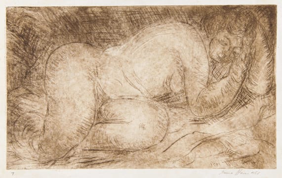 Irma Stern; Reclining Nude