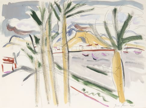 Irma Stern; Landscape with Palms