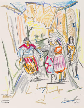 Irma Stern; Figures in Street