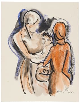 Irma Stern; Two Figures with a Child