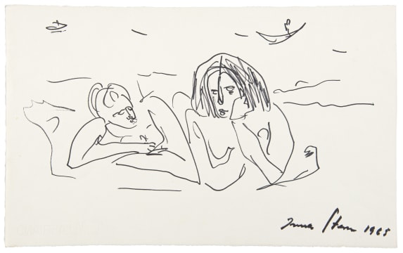 Irma Stern; Two Figures on the Beach