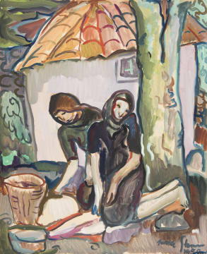 Irma Stern; Two Kneeling Women