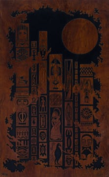 Bill (William) Hart; hieroglyphic Composition