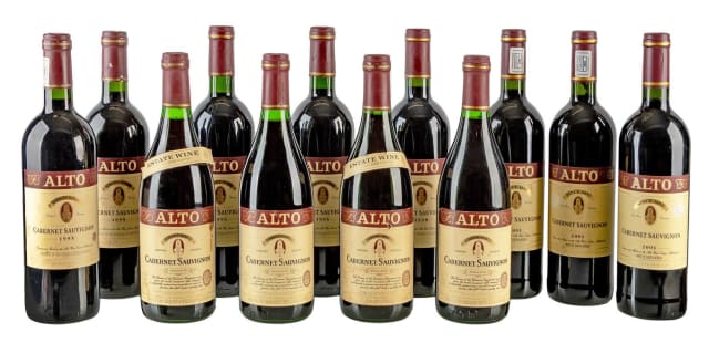 Alto; Cabernet Sauvignon Collection; 1989, 1995, 1996, 1998, 2001; 12 (1 x 12); 750ml