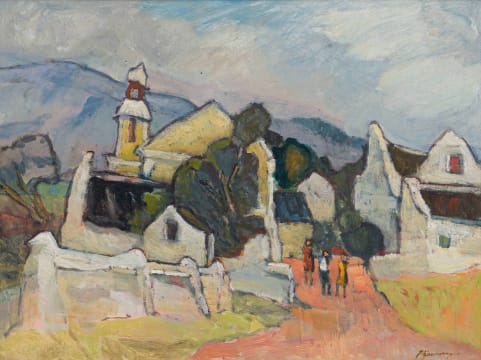 Piet Kannemeyer; Cape Village Scene