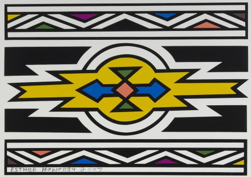 Esther Mahlangu; Untitled (2007)