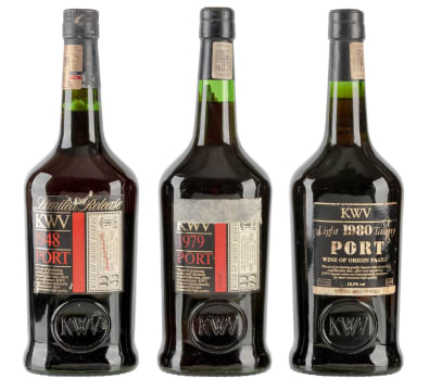 KWV; Port Collection; 1948, 1979, 1980; 3 (1 x 3); 750ml