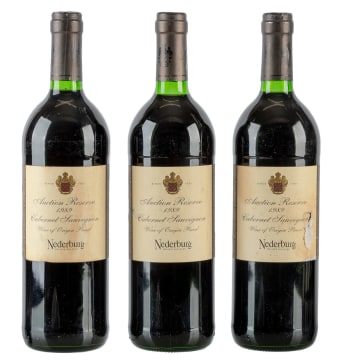 Nederburg; Auction Reserve Cabernet Sauvignon; 1989; 3 (1 x 3); 750ml