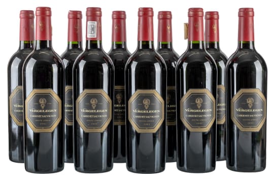 Vergelegen; Cabernet Sauvignon; 2001; 10 (1 x 10); 750ml