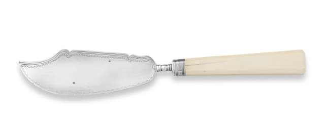 A Cape silver butter knife, Johannes Combrink, 19th century
