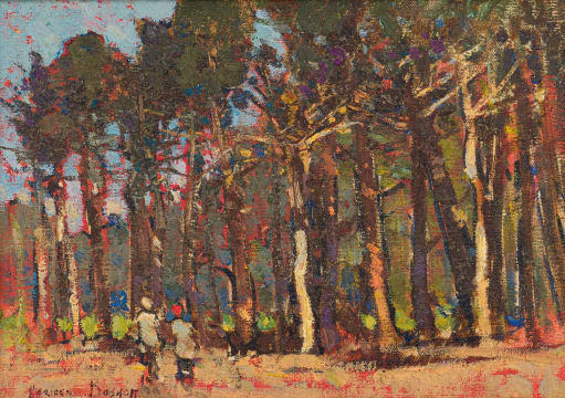 Adriaan Boshoff; Landscape with Figures and Forest