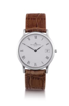 Baume & Mercier; Gentleman's 18ct white gold Classic Baume & Mercier wristwatch, Ref. 4280233