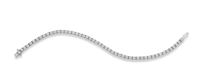 Diamond line bracelet