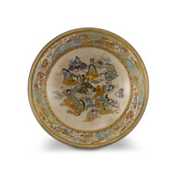 A Japanese Satsuma bowl, Meiji period, 1868-1912
