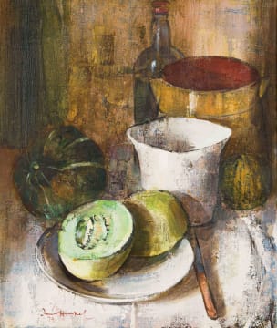 Irmin Henkel; Still Life with Melon