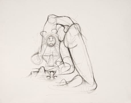 Zwelidumile Geelboi Mgxaji Mslaba 'Dumile' Feni; Figure with Raised Leg