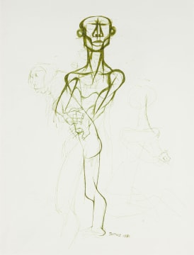 Zwelidumile Geelboi Mgxaji Mslaba 'Dumile' Feni; Standing Man