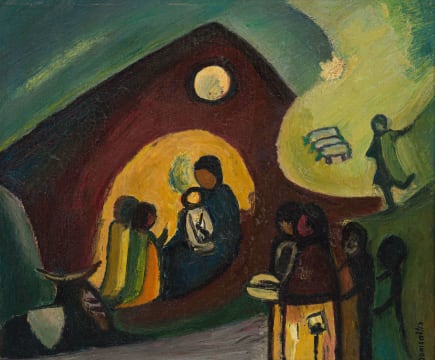 Pranas Domsaitis; Nativity Scene