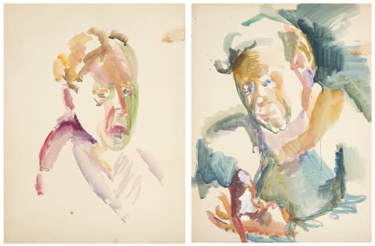 Albert Adams; Portrait of a Man, two
