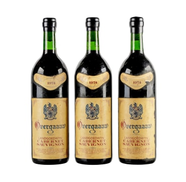 Overgaauw; Cabernet Sauvignon; 1974; 3 (1 x 3); 750ml
