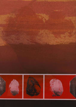 Lionel Abrams; Abstract in Red