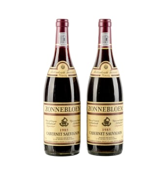 Zonnebloem; Cabernet Sauvignon; 1985; 2 (1 x 2); 750ml