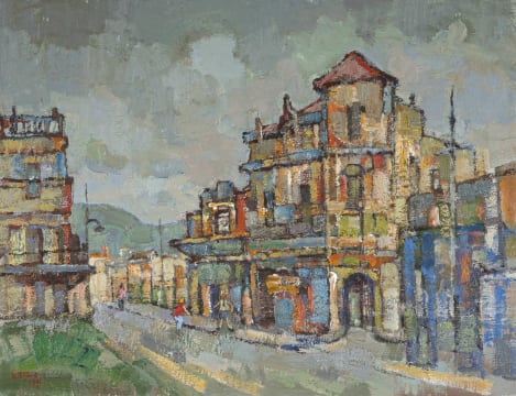 Gregoire Boonzaier; Cape Town Street Scene