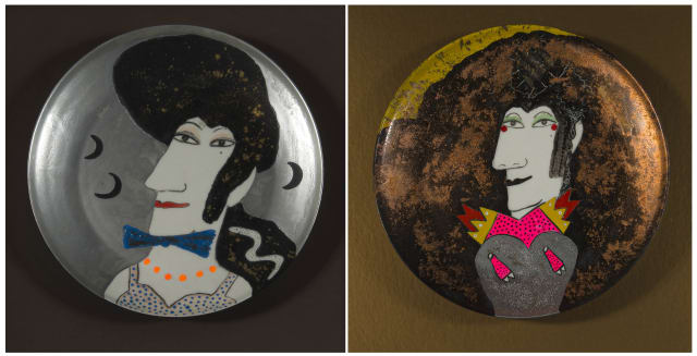 Nina Romm; Self portraits, two