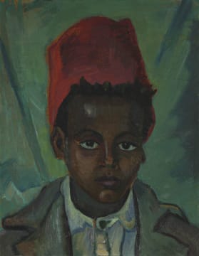 Maggie Laubser; Boy in a Fez