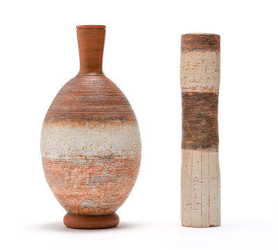 Barry Dibb; Stoneware Vases, two