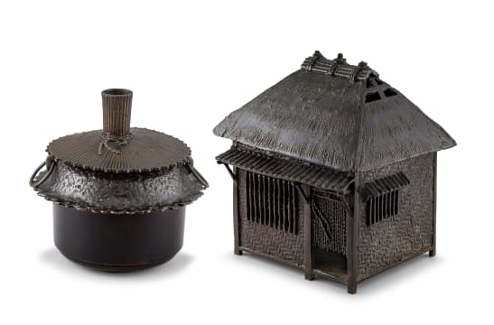 A Japanese bronze incense burner, Meiji period, 1868-1912