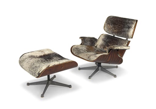 Cowhide eames deals chair