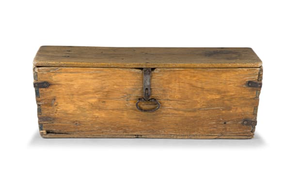 A Cape yellowwood and boekenhout kist, 19th century
