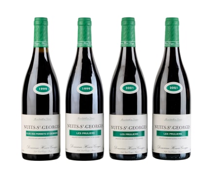 Henri Gouges; Nuits-St-Georges Les Pruliers & Clos des Porrets St-George; 1999 & 2001; 4 (1 x 4); 750ml