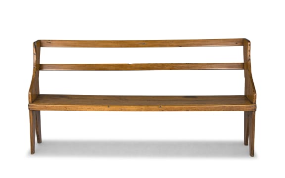A Cape yellowwood church pew, 19th century