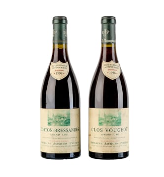 Jacques Prieur; Corton Bressandes & Clos de Vougeot Grand Cru; 1996; 2 (2 x 1); 750ml
