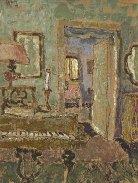 Gregoire Boonzaier; Interior with Piano and Mirrors
