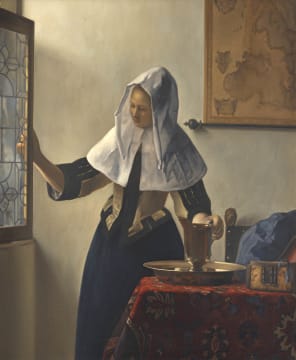 After Johannes Vermeer; Young Woman with a Water Pitcher