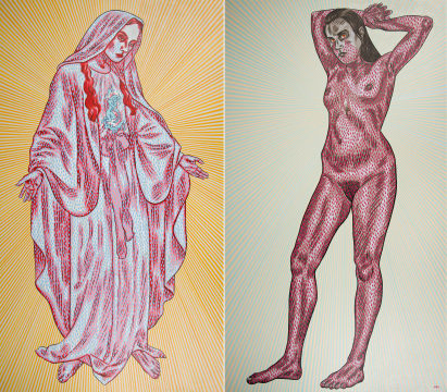 Conrad Botes; Terrorist and Anarchist, diptych