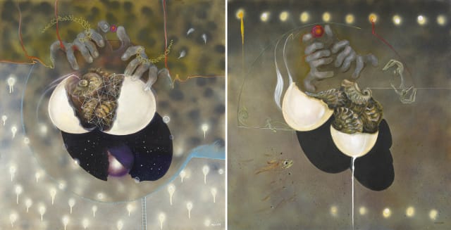 Judith Mason; Empedocles Series I and III, diptych