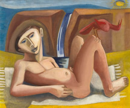 Harold Rubin; Saint Francis on the Beach