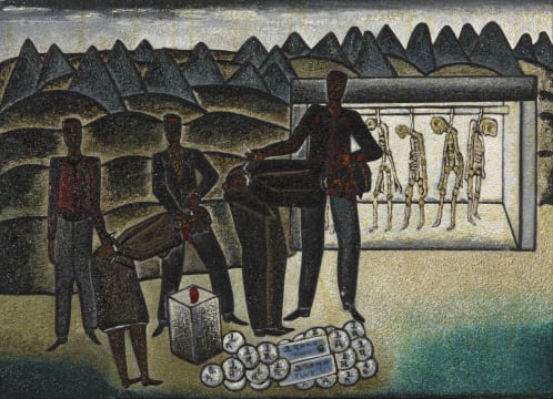 Alfred Thoba; They blaind a caple and kill them in same of dark erears papors of abnomalty of evil muthis, 2007 of his body protecting eyes and hands (sic)