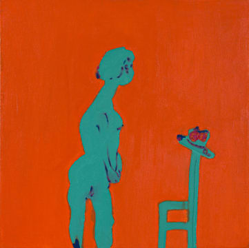 Robert Hodgins; Nude with Hat
