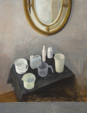 Simon Stone; Still Life with Tupperware and Mirror