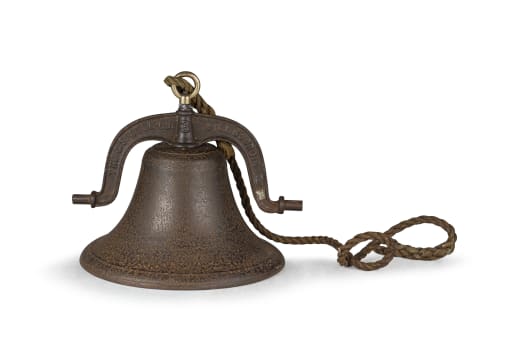 An iron Nr. 3 ship's bell, OS Bell Company 3, Hillsboro.o